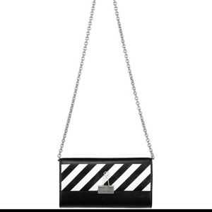 Off-White Binder Leather Crossbody Bag